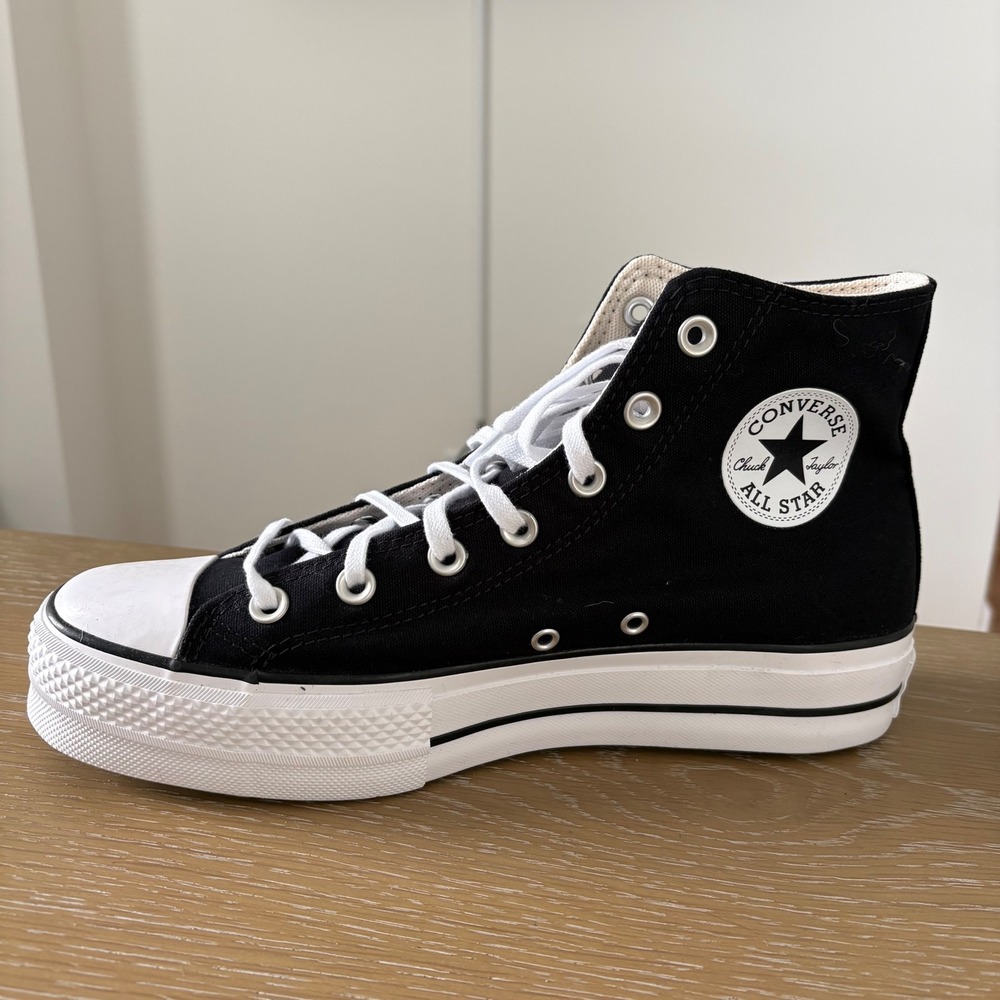 Converse Chuck Taylor All Star Lift Platform High Top Sneakers Womens Size 10 - Picture 3 of 10